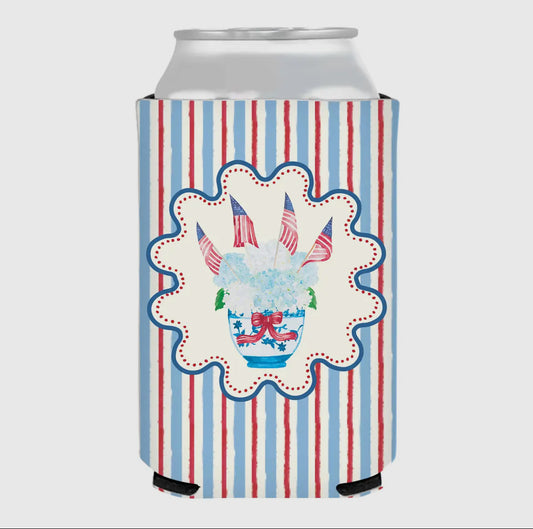 Can Cooler | Patriotic Topiary