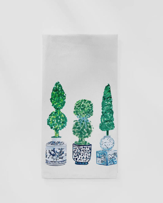 Tea Towel | Chinoiserie Topiary