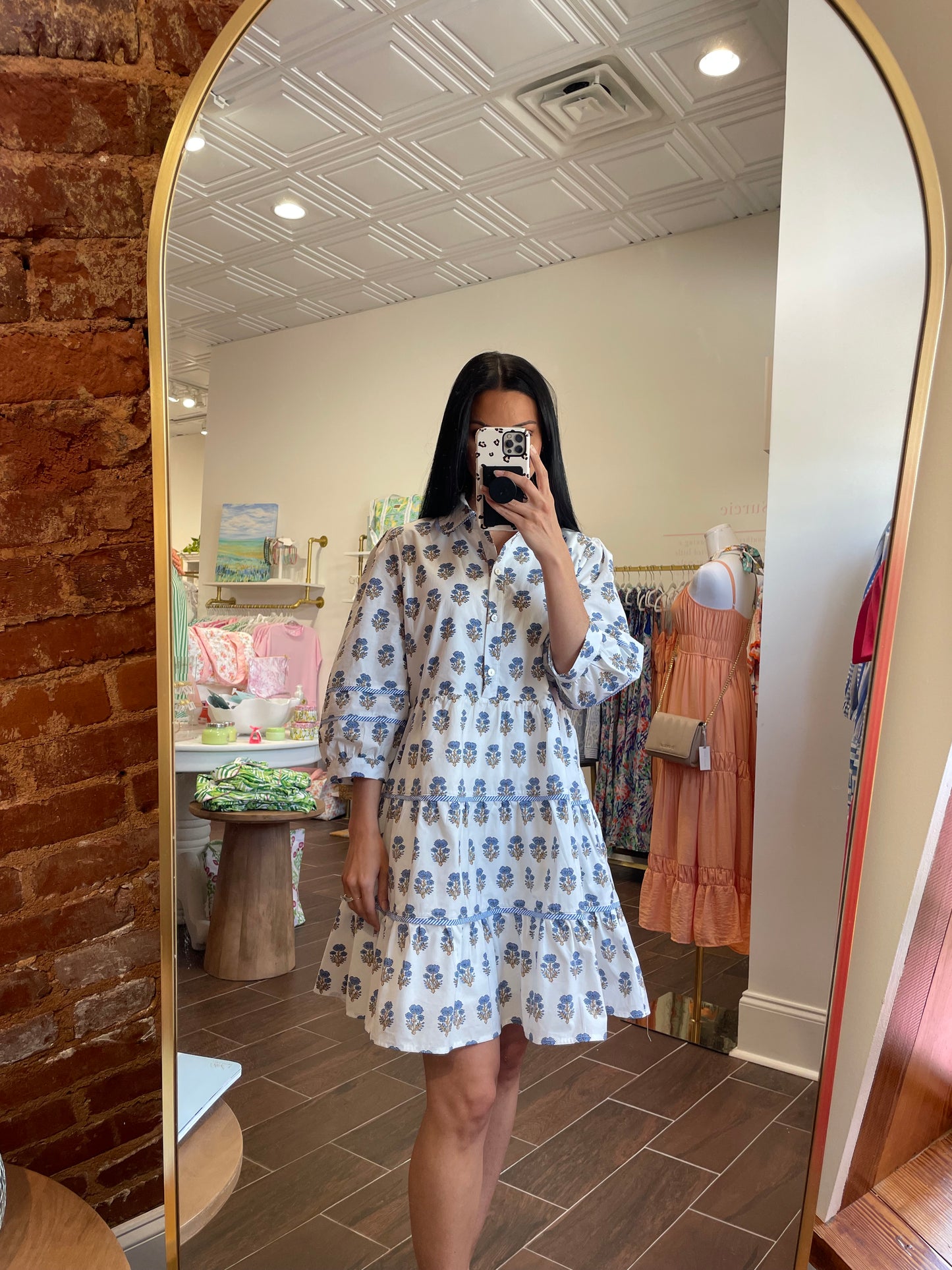 Hidden Gem Paisley Print Babydoll Dress