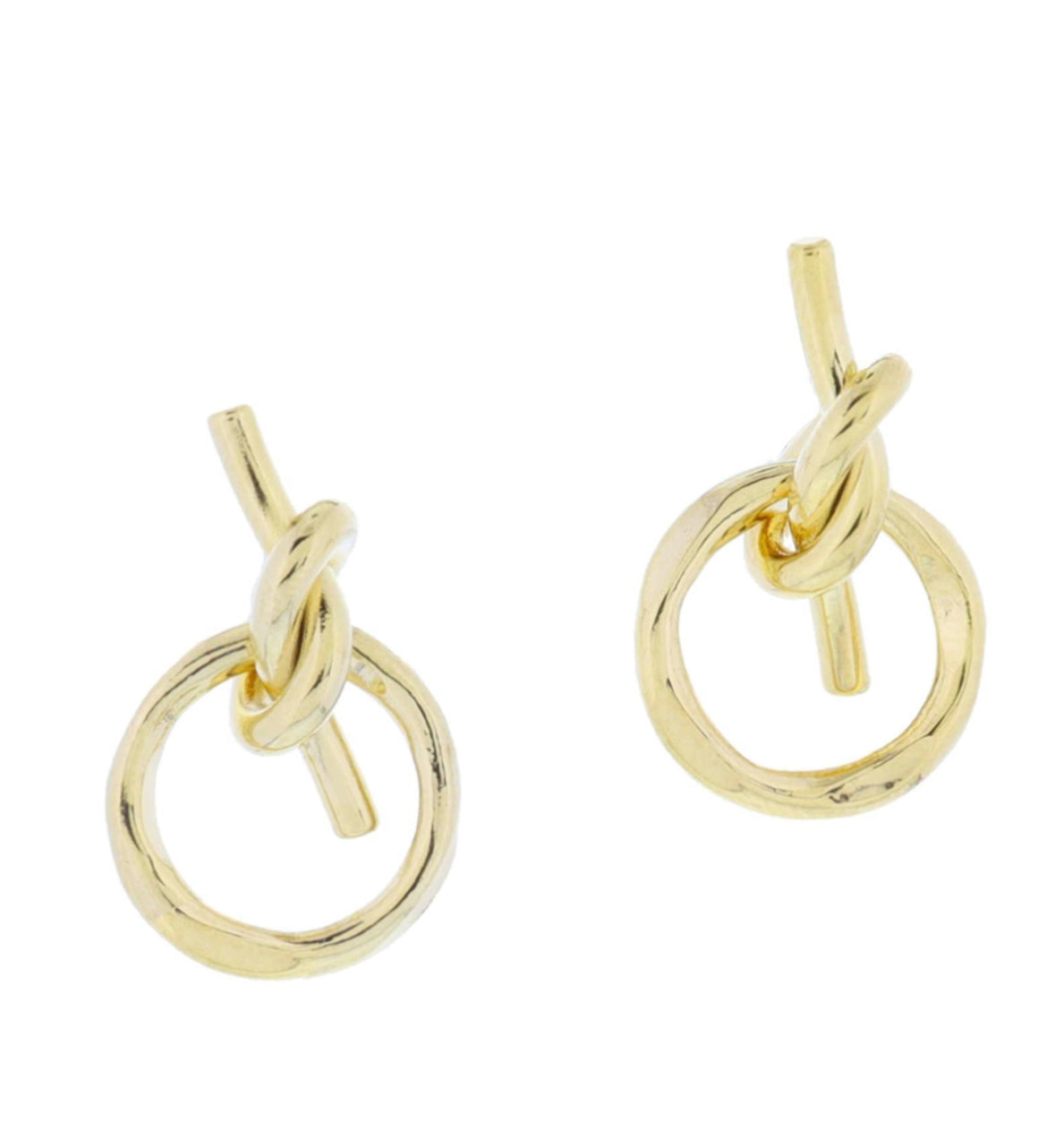 Knotted Ring Earrings