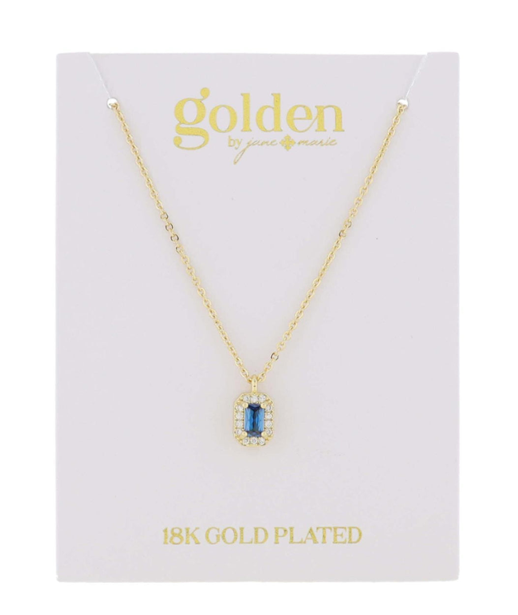 Birthstone Gem Necklace