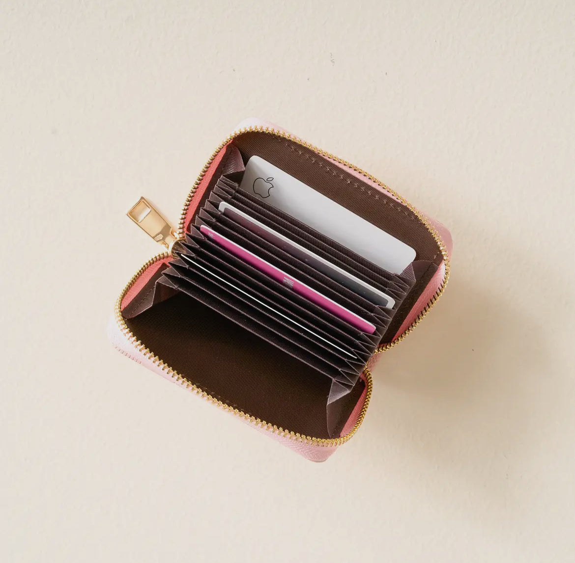 Zip Around Wallet, Blush Check