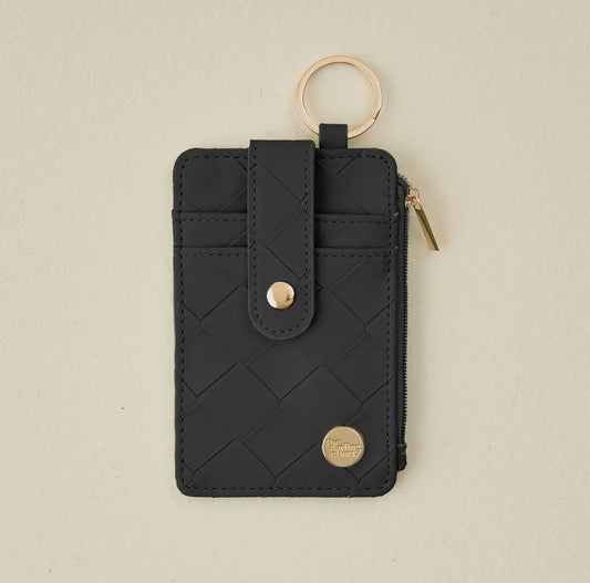 Keychain Wallet, Woven Black