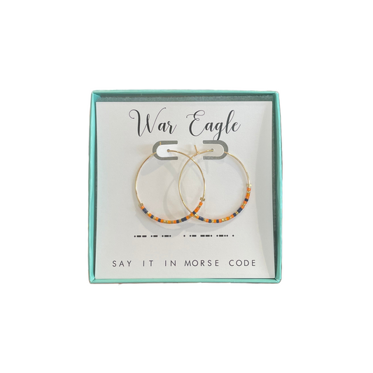 Morse Code Earrings | War Eagle