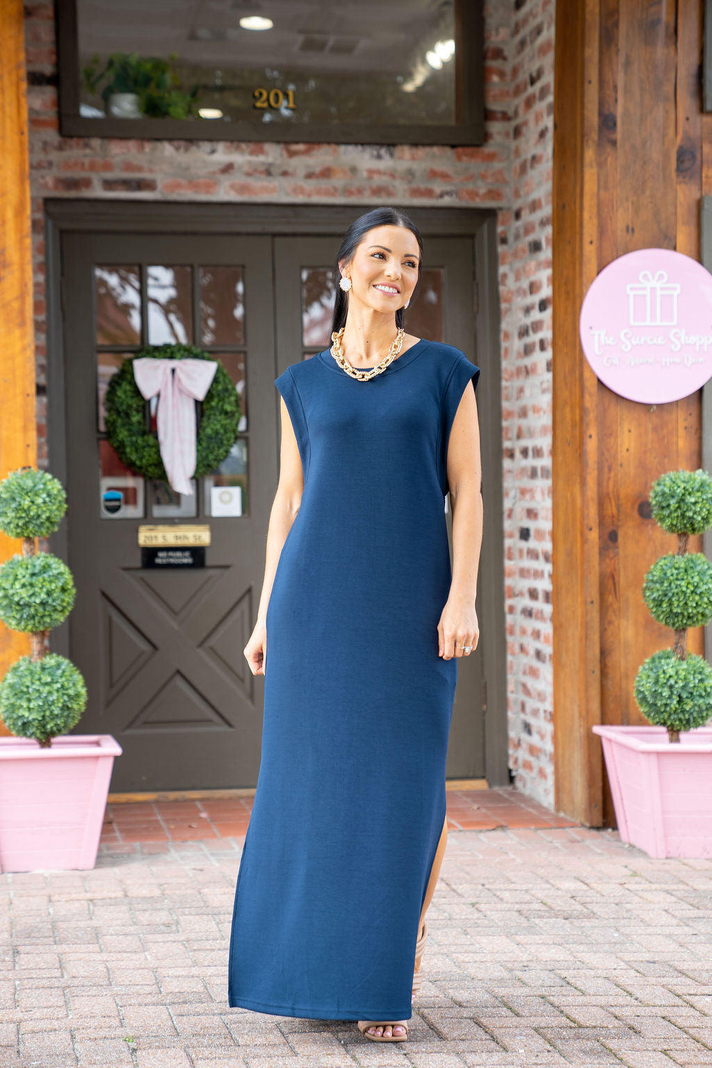 Must Have Jersey Knit Dress, Navy