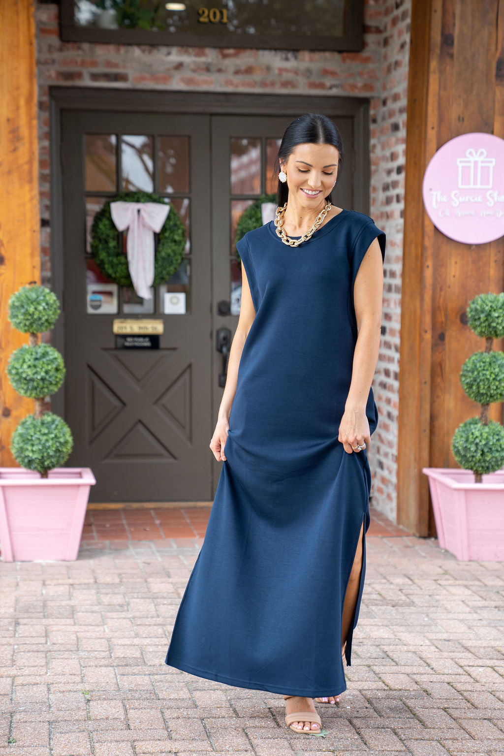 Must Have Jersey Knit Dress, Navy