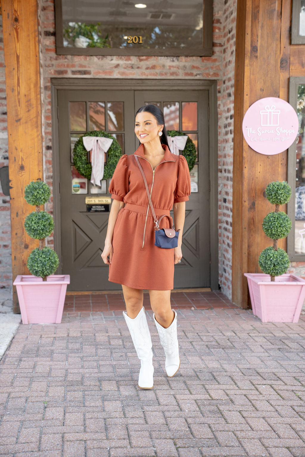 Sugar and Spice Puff Sleeve Dress