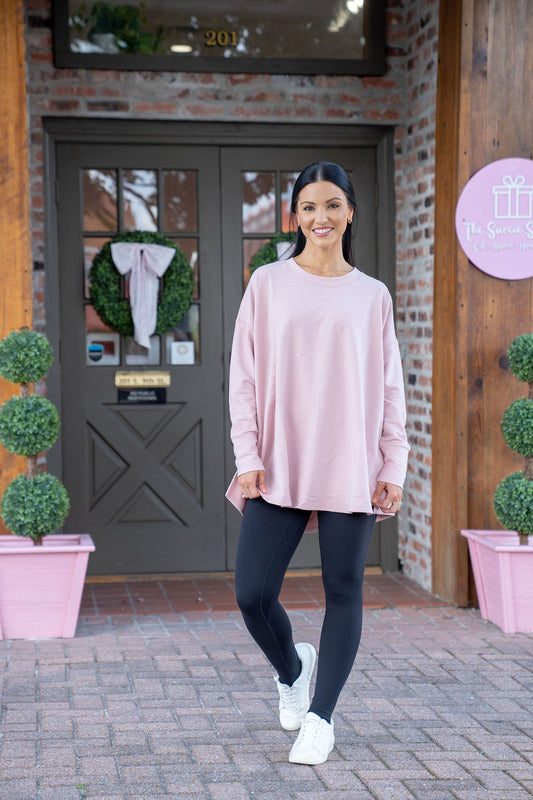 Libby Swing Hem Top, Blush