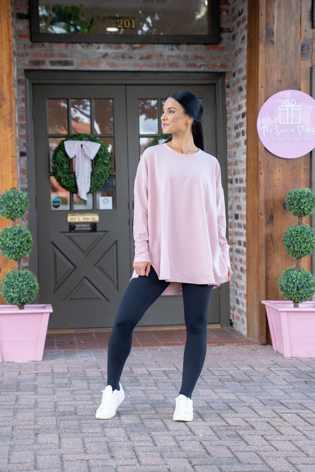 Libby Swing Hem Top, Blush