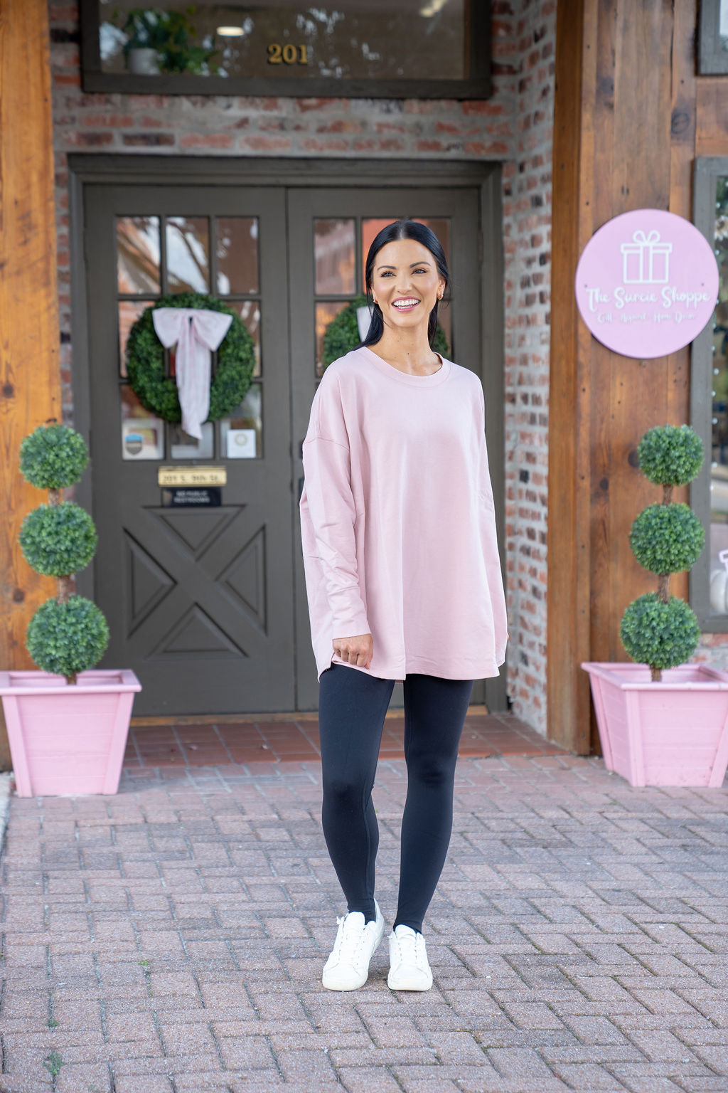 Libby Swing Hem Top, Blush