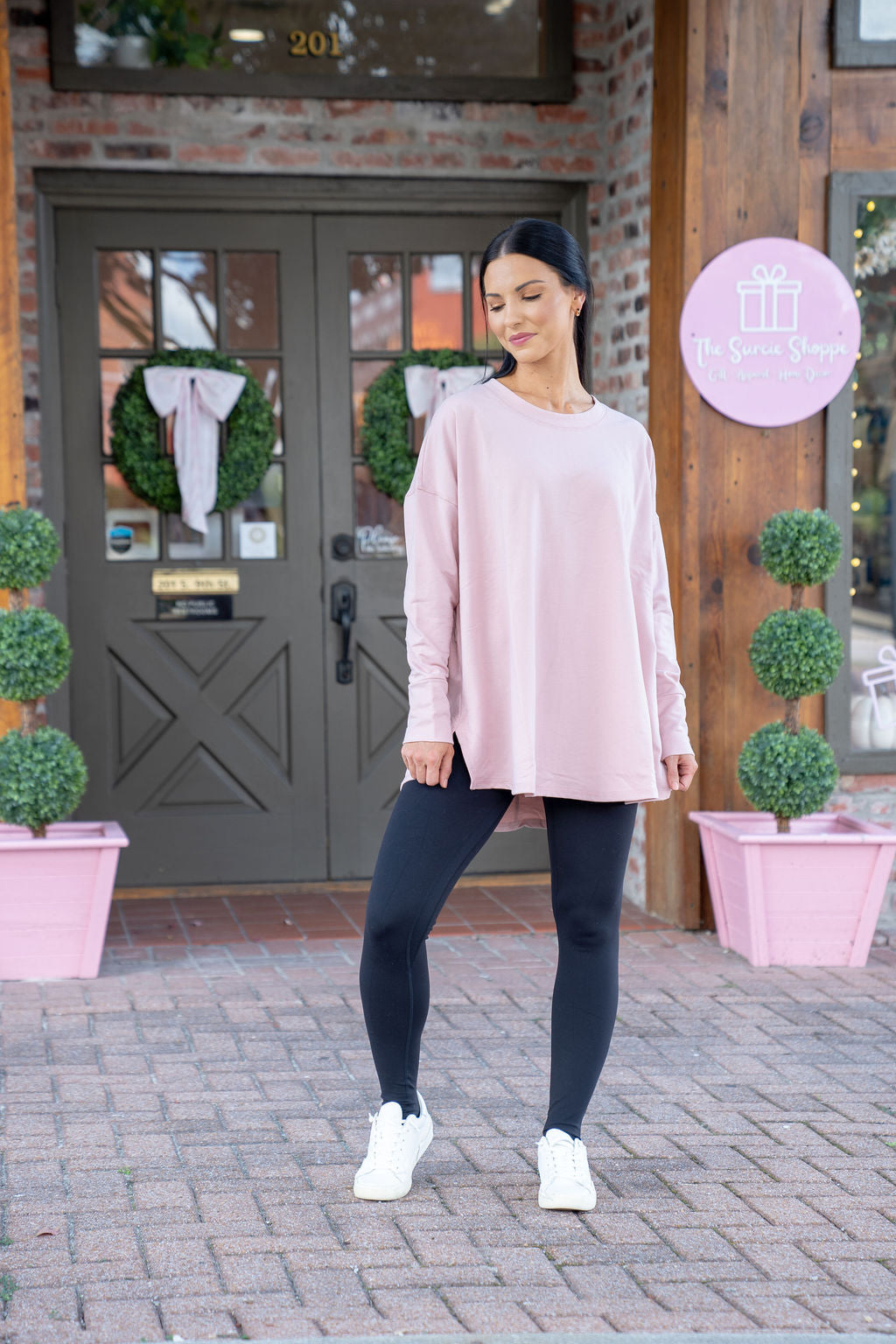Libby Swing Hem Top, Blush