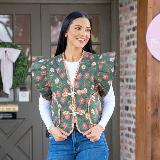 Forest Floral Vest