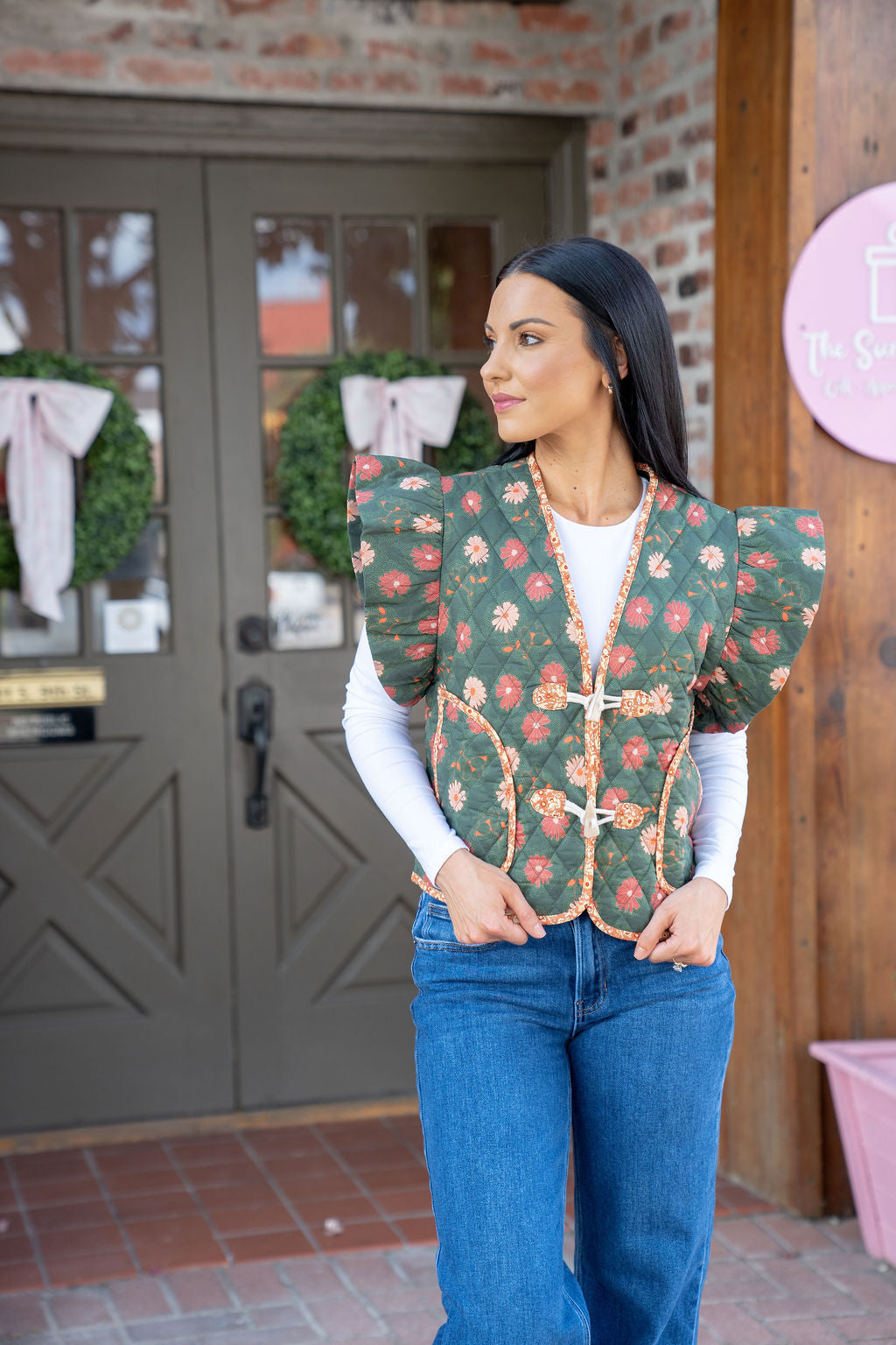 Forest Floral Vest