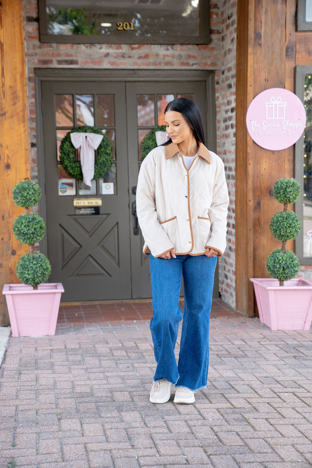 Willow Quilted Jacket, Cream