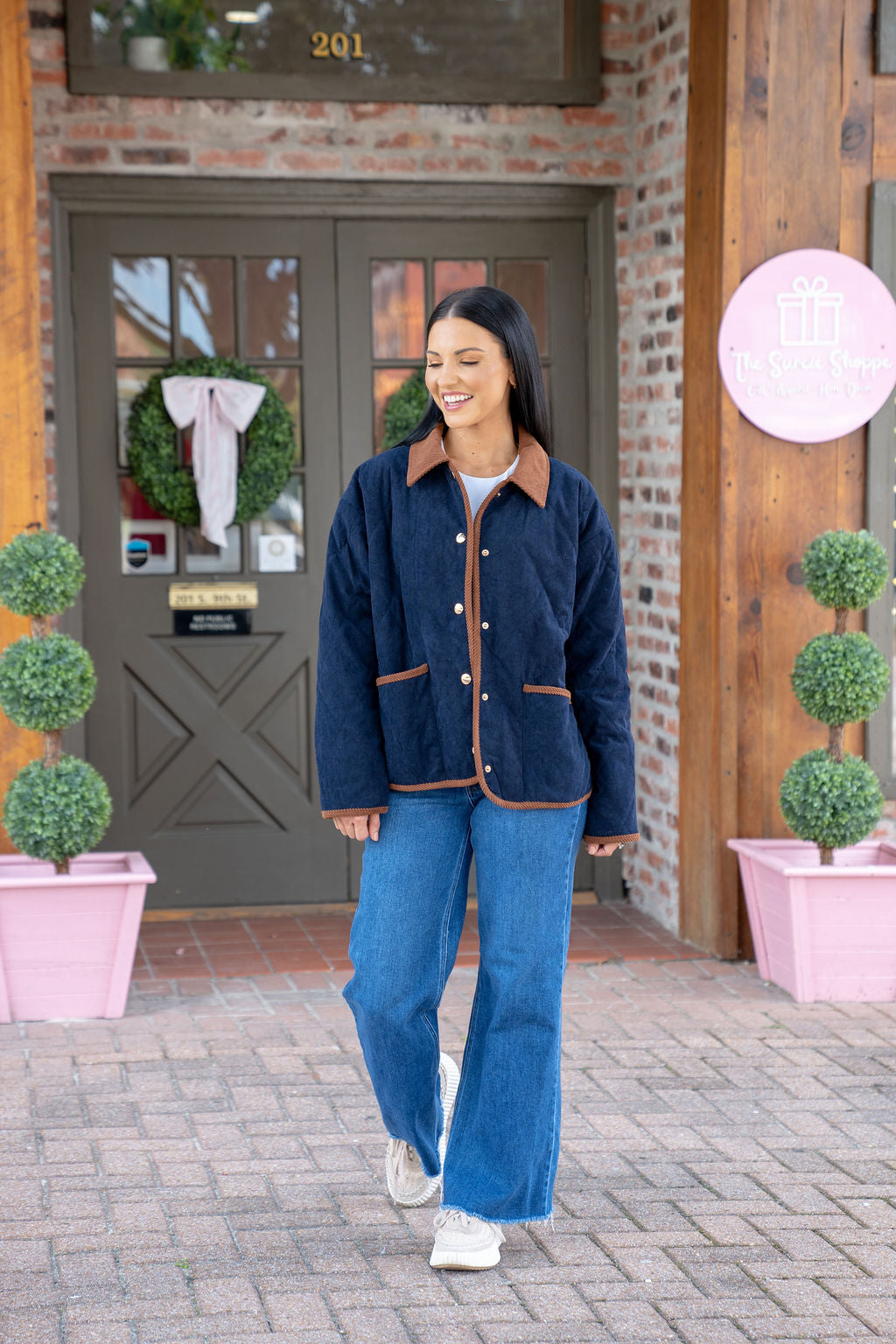 Willow Quilted Jacket, Navy