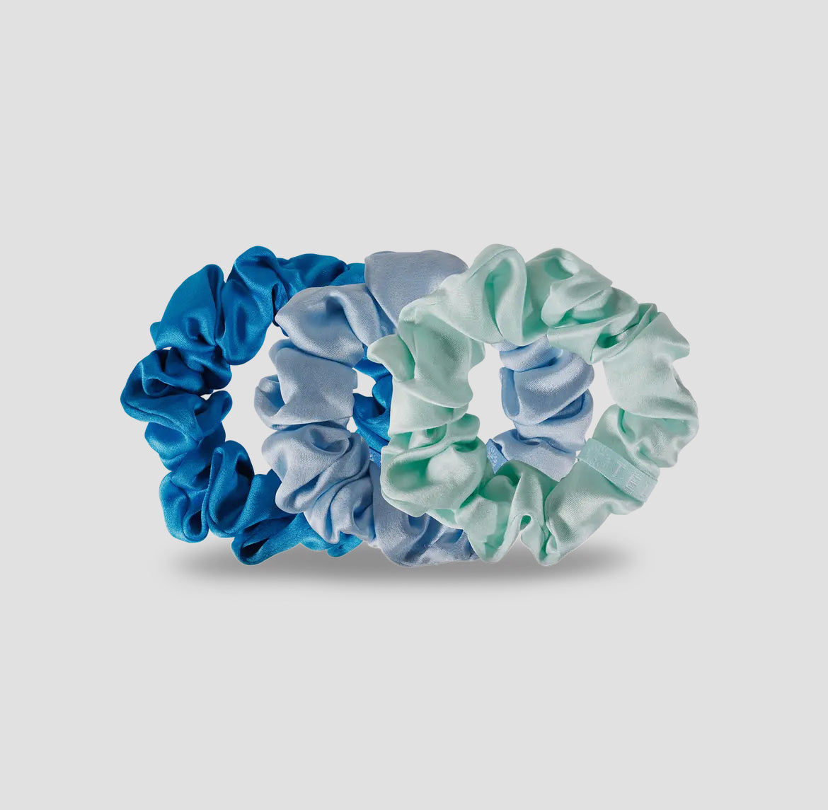 Blue My Mind Silk Scrunchie Large