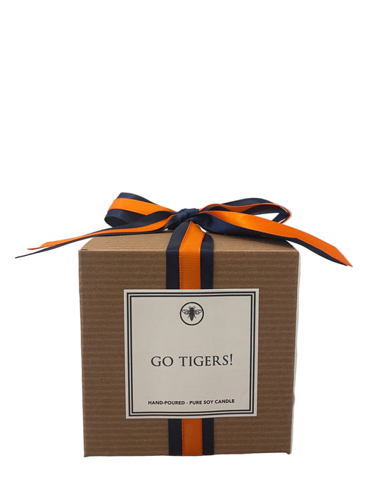 Go Tigers Large Boxed Candle