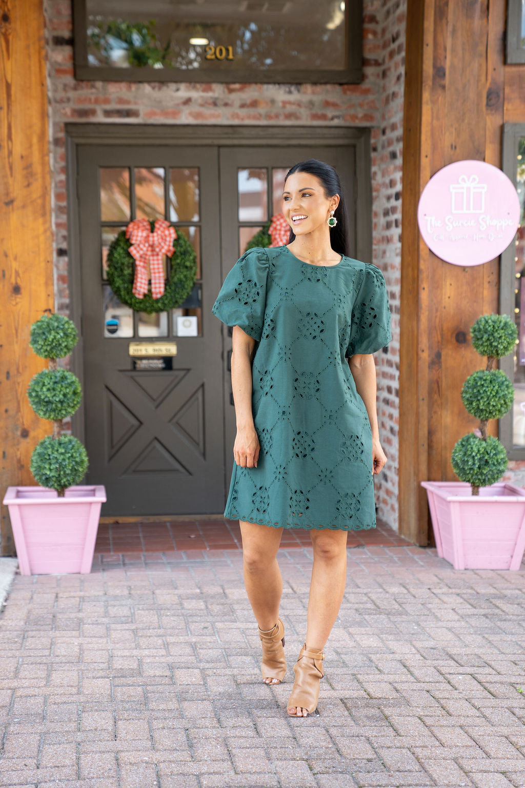 Pine Grove Eyelet Dress