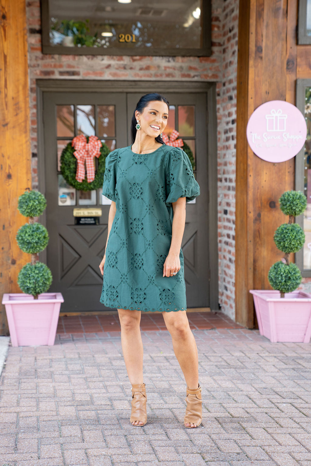 Pine Grove Eyelet Dress