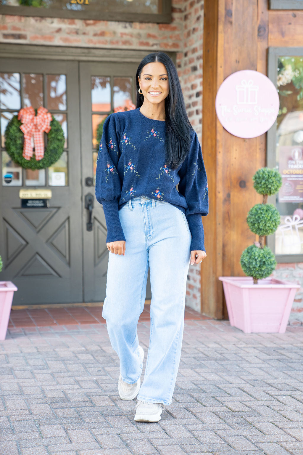 Midnight Bloom Sweater