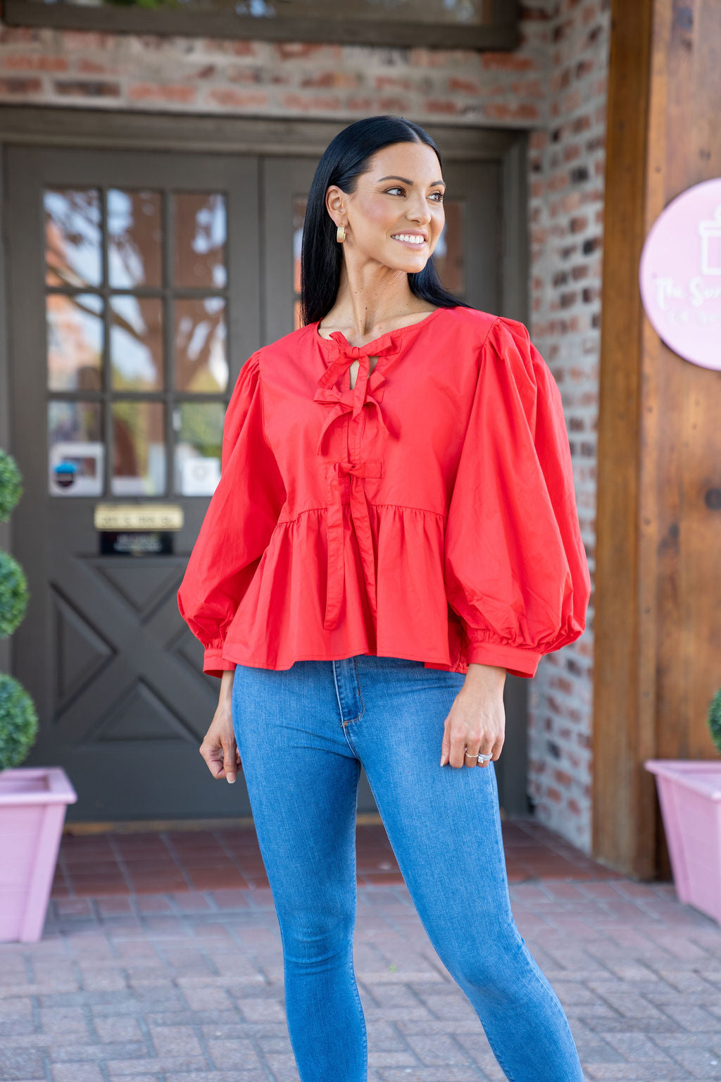 Scarlet Bow Top