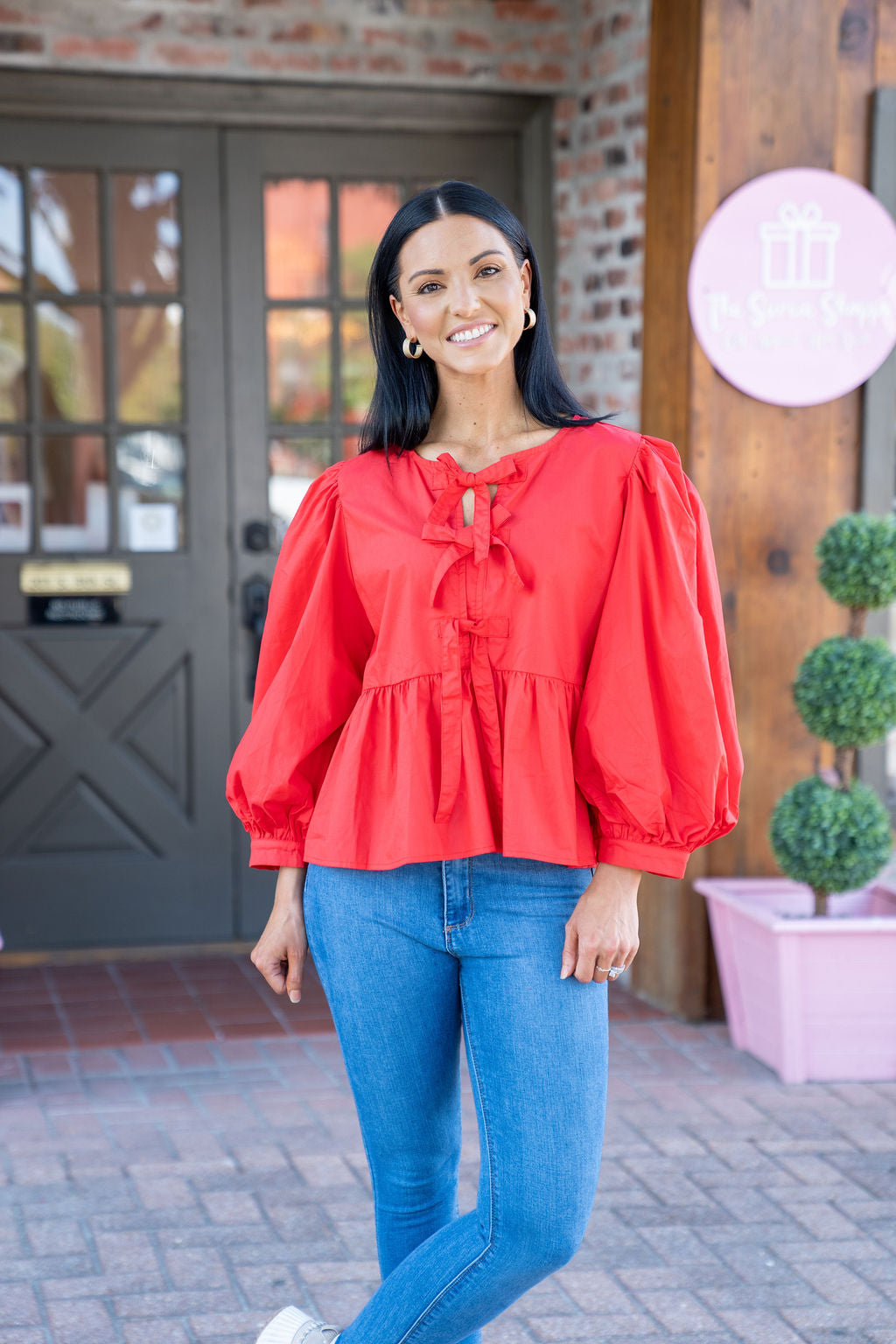 Scarlet Bow Top