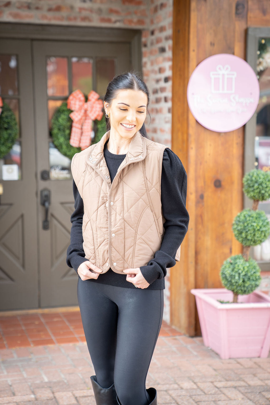 Sara Puffer Vest MOCHA