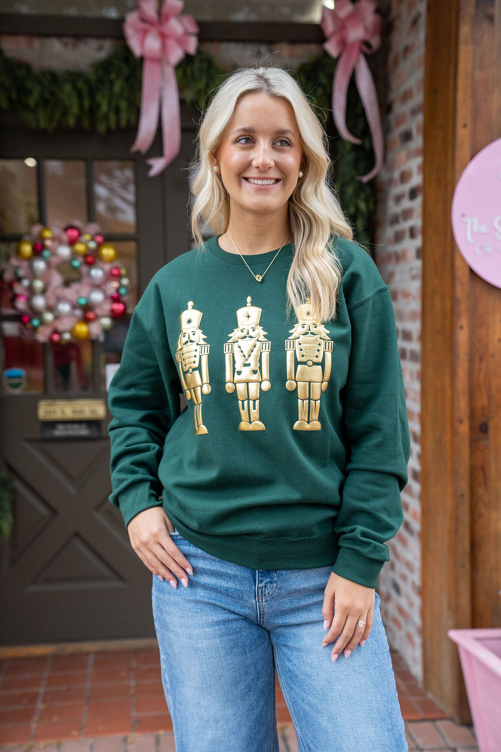 Merry Marchers Sweatshirt, Dark Green