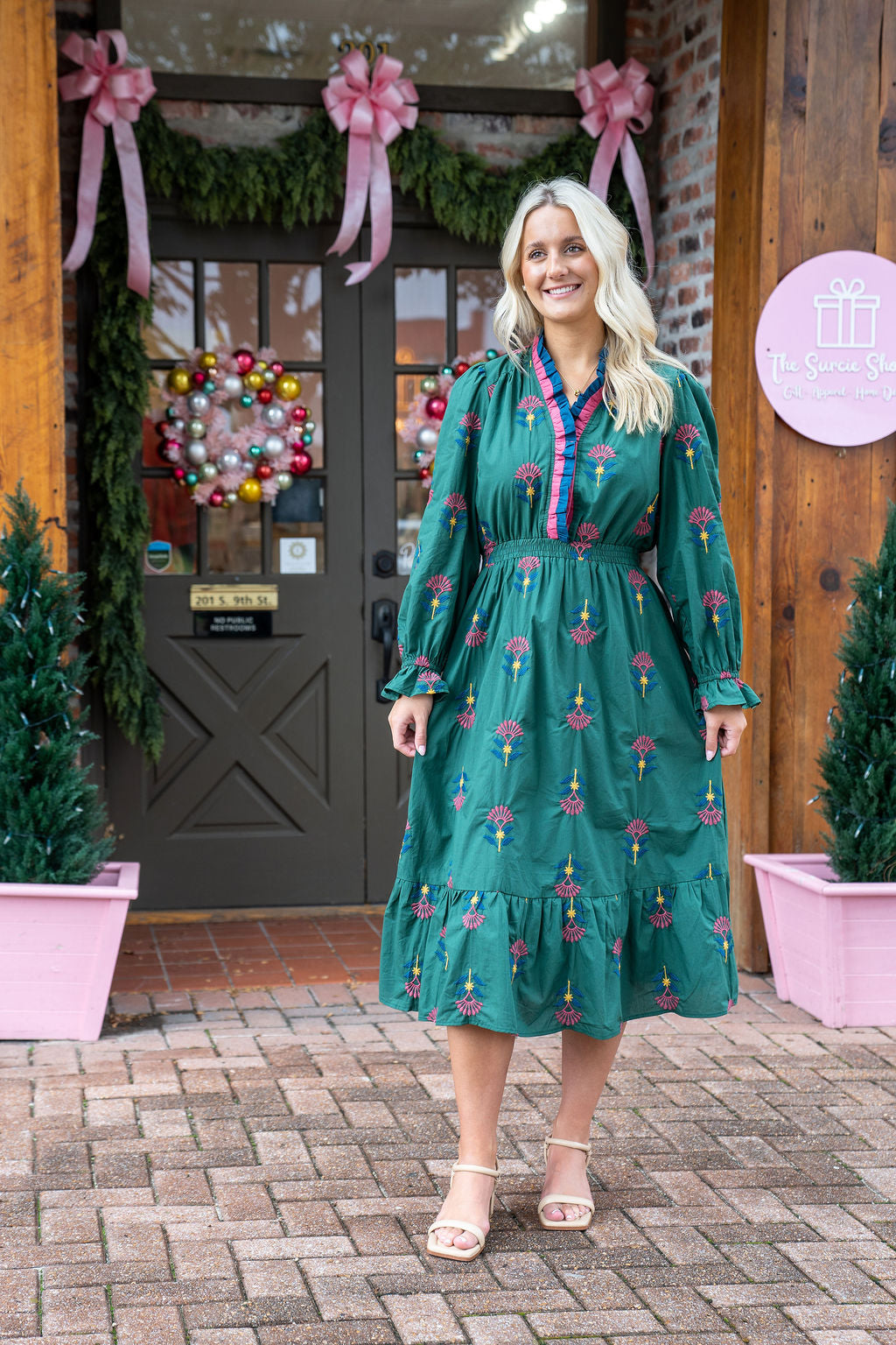 Madeline Embroidered Detail Dress