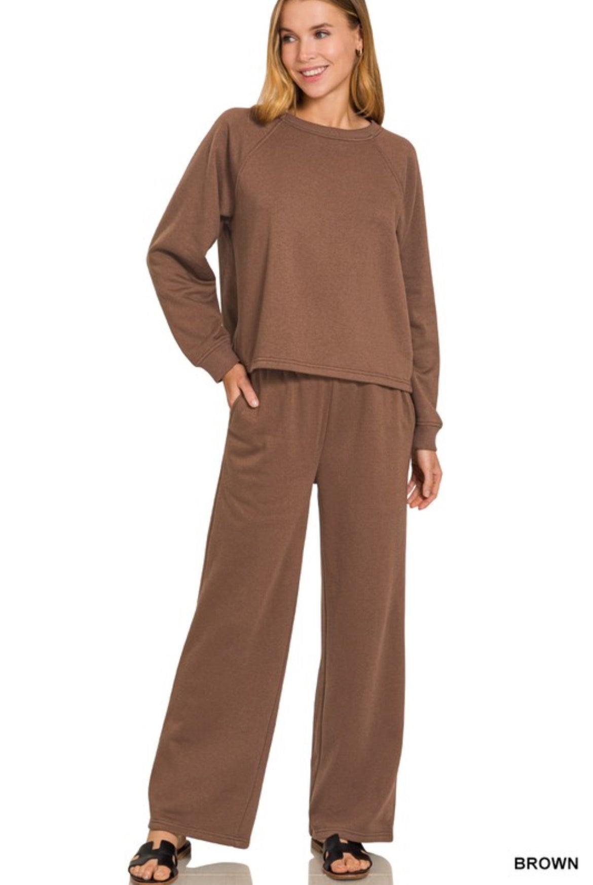 Rory Sweatpants Set, Brown