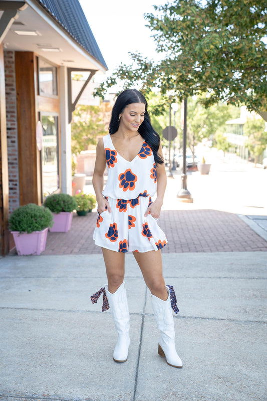 Lexi Romper, Auburn Paw