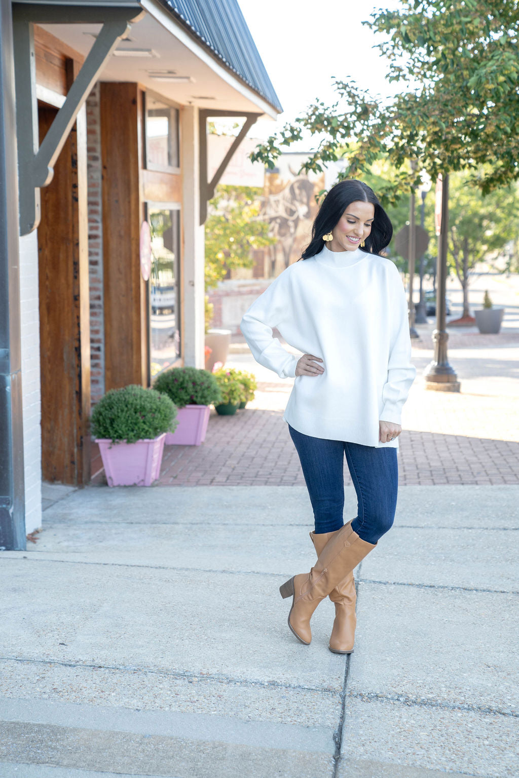 Beth Mock Neck Sweater