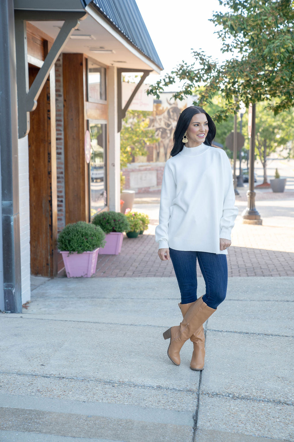 Beth Mock Neck Sweater