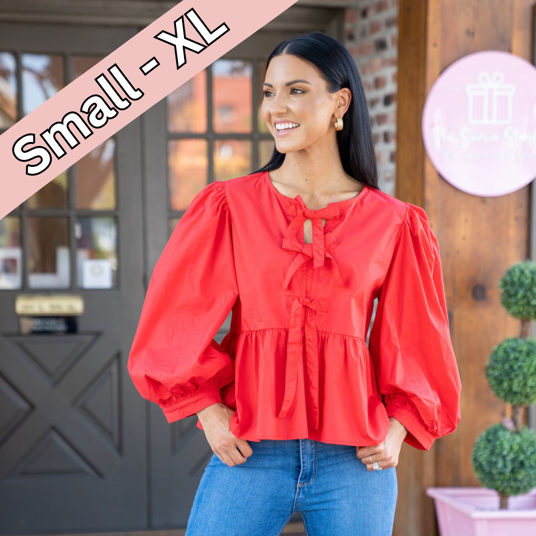 Scarlet Bow Top