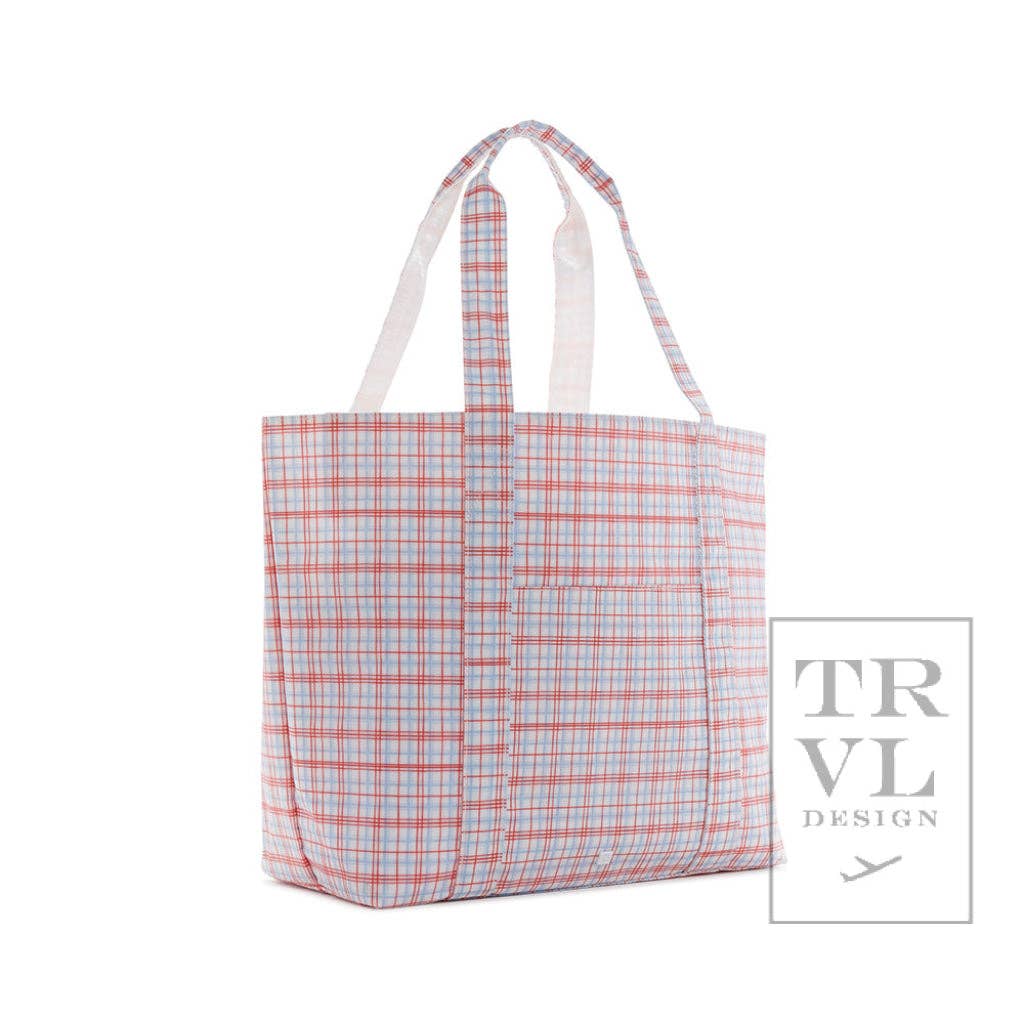 Classic Plaid Red Jumbo Tote