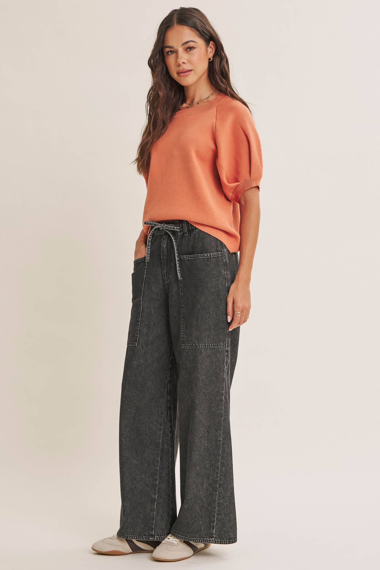 MALLORY SWEATER, ORANGE