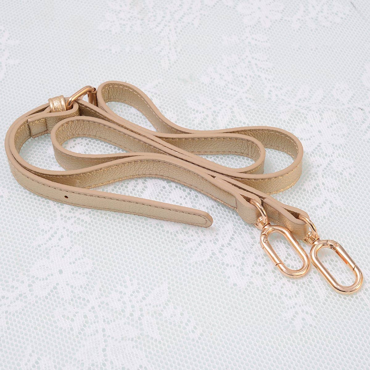 Lacey Straw Mini Crossbody Bag: Champagne Gold