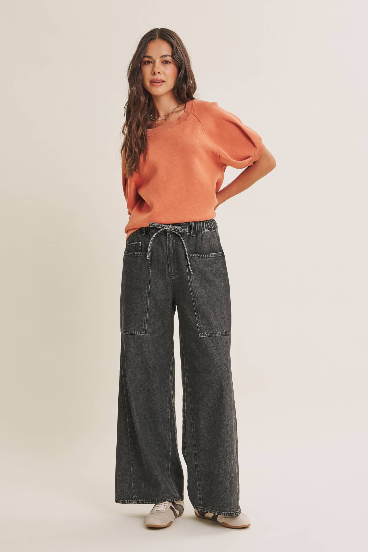 MALLORY SWEATER, ORANGE