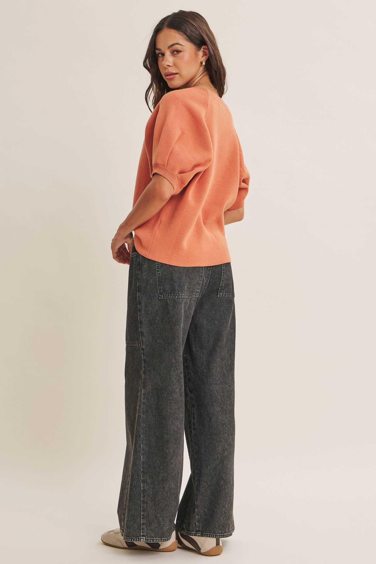 MALLORY SWEATER, ORANGE
