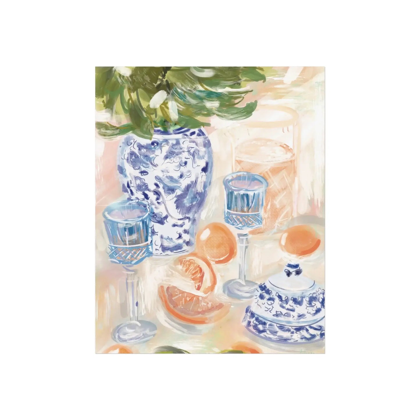 CHINOISORIE & CITRUS - Art Print: 11x14