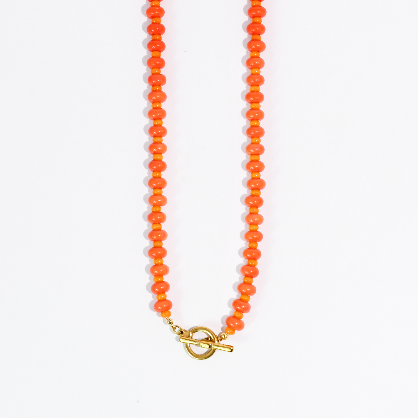 Candy Beads Necklace: Orange