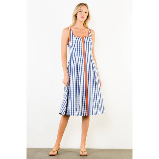 Anna Brooks Gingham Midi Dress