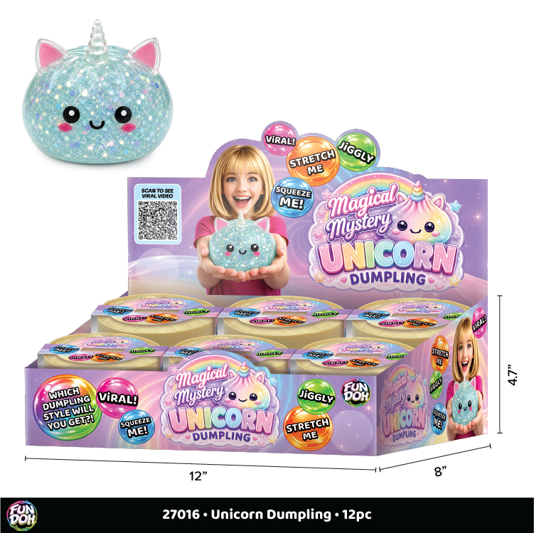 Unicorn Mystery Dumpling Squishy Toy