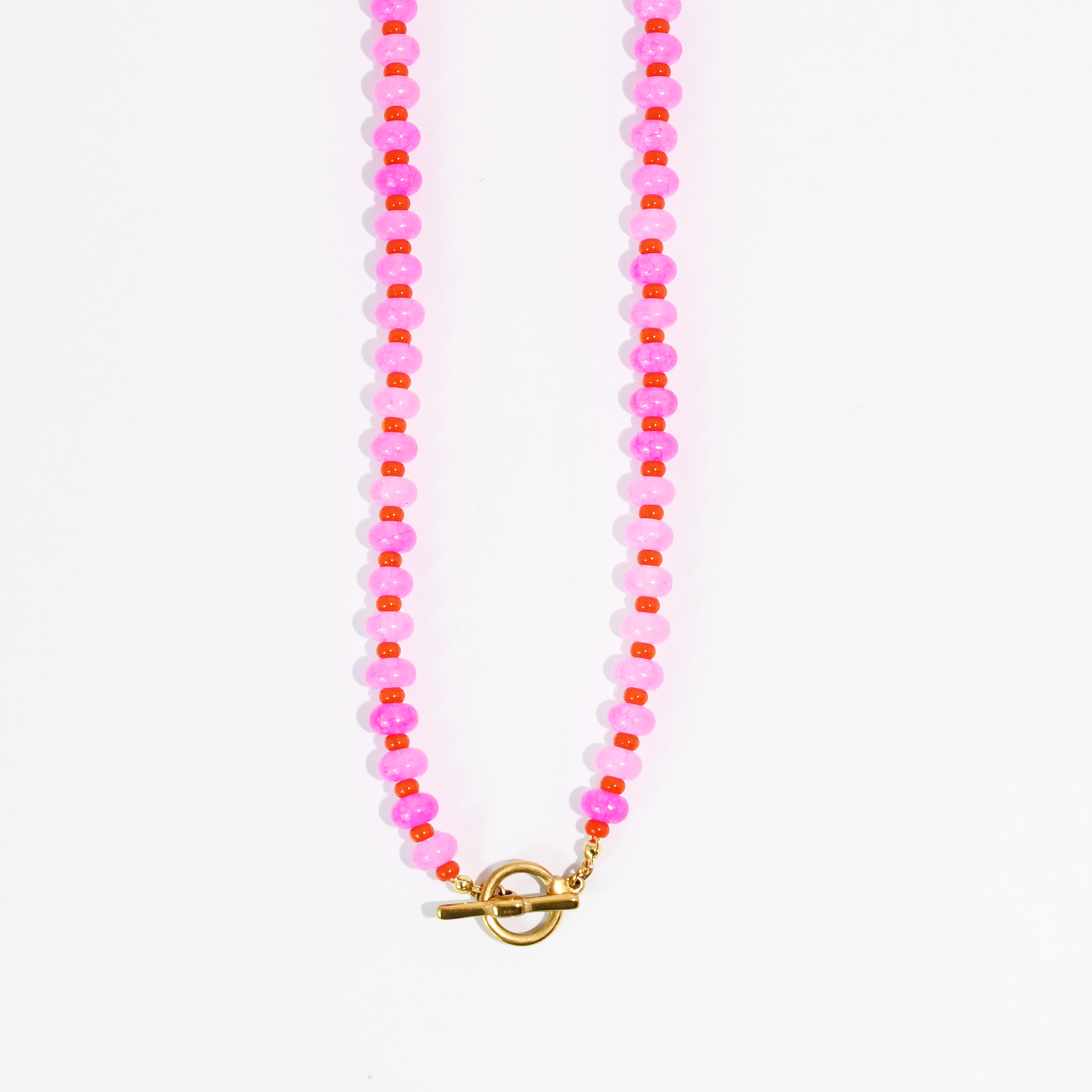 Candy Beads Necklace: Pink