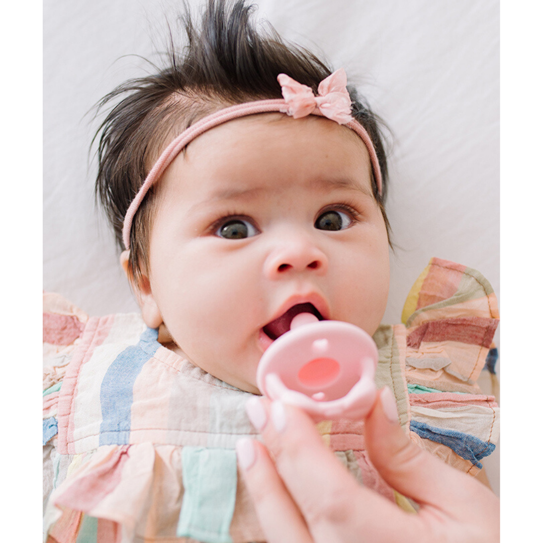 Sweetie Soother™ Pacifier Sets (2-pack): Toast + Buttercream Braids
